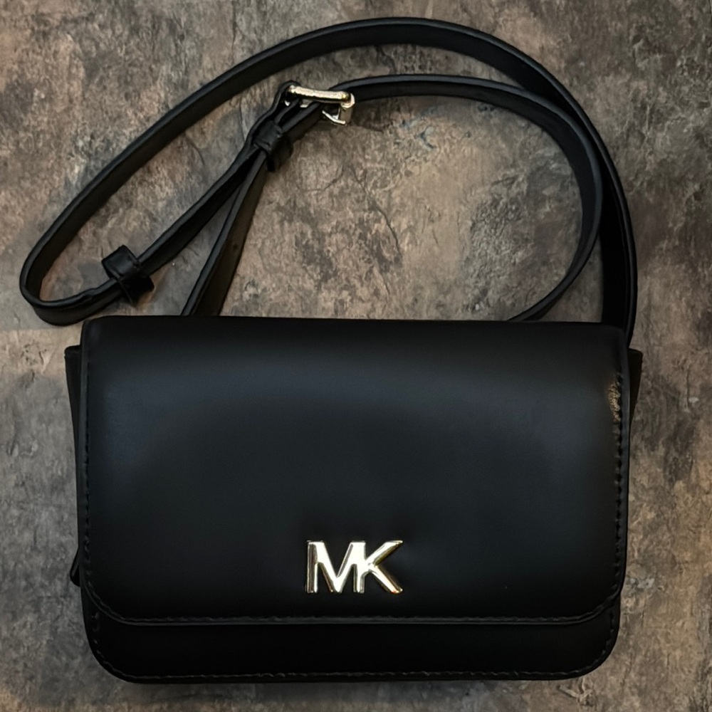 Michael Kors Black belt Bag with Sleek Design